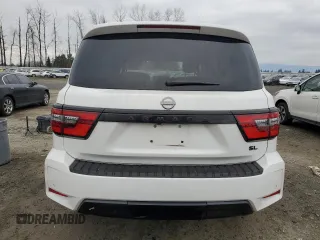 2022 Nissan Armada SL with VIN JN8AY2BB3N9810589, listed as a Copart auction lot 43212235 with 56,231 mi miles and Salvage Title. Bid and sale history available at carsss.com. Image 6.