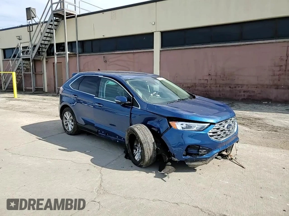 2021 Ford Edge Titanium with VIN 2FMPK4K98MBA18841, listed as a Copart auction lot 56207745 with 69,249 mi miles and Salvage title. Bid and sale history available at DreamBid. Image 14.