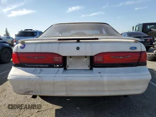 1995 Ford Thunderbird LX with VIN 1FALP62W8SH199645, listed as a Copart auction lot 49417485 with 158,571 mi miles and Clean Title. Bid and sale history available at carsss.com. Image 6.