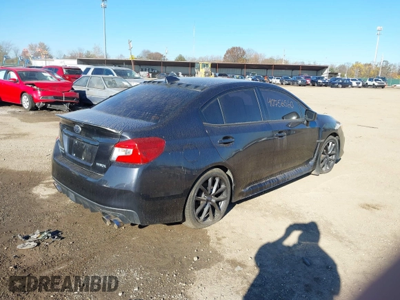 2018 Subaru WRX Premium with VIN JF1VA1C67J8801669, listed as a IAAI auction lot 40756560 with 107,472 mi miles. Bid and sale history available at carsss.com. Image 4.