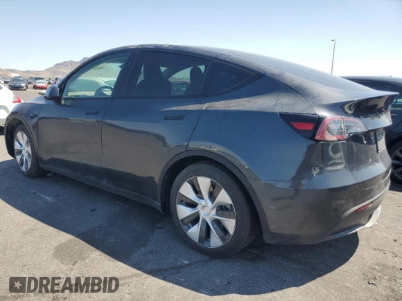 2024 Tesla Model Y with VIN 7SAYGDED1RF052031, listed as a Copart auction lot 61806195 with 5,365 mi miles and Salvage title. Bid and sale history available at DreamBid. Image 2.