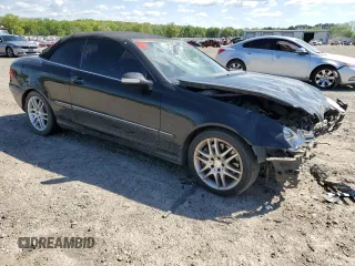 2009 Mercedes-Benz CLK 350 with VIN WDBTK56F39T108770, listed as a Copart auction lot 52892915 with 148,142 mi miles and Salvage Title. Bid and sale history available at DreamBid. Image 4.