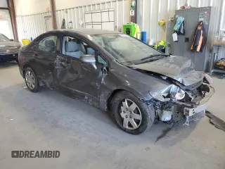 2011 Honda Civic LX with VIN 19XFA1F54BE007608, listed as a Copart auction lot 53515145 with 48,194 mi miles and Salvage Title. Bid and sale history available at DreamBid. Image 4.