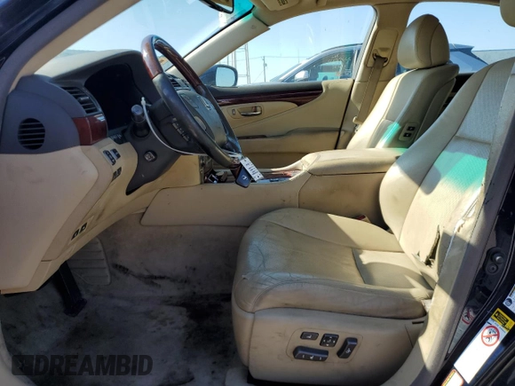 2007 Lexus LS 460 with VIN JTHBL46F575025412, listed as a Copart auction lot 55666625 with 210,568 mi miles and Clean Title. Bid and sale history available at DreamBid. Image 7.