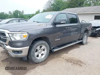 2021 Ram 1500 Big Horn with VIN 1C6SRFFT6MN646291, listed as a IAAI auction lot 42429243 with 74,364 mi miles and . Bid and sale history available at DreamBid. Image 21.