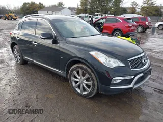 2017 Infiniti QX50 with VIN JN1BJ0RR1HM406464, listed as a IAAI auction lot 41570681 with 1 mi miles. Bid and sale history available at carsss.com. Image 1.