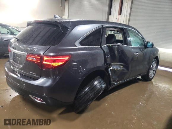 2014 Acura MDX Technology with VIN 5FRYD4H61EB028839, listed as a Copart auction lot 48285235 with 117,281 mi miles and Salvage title. Bid and sale history available at DreamBid. Image 3.