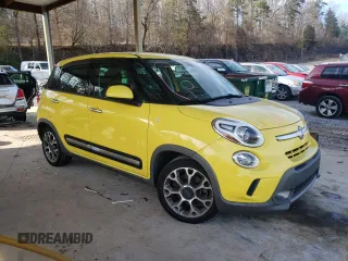 2014 FIAT 500L Trekking with VIN ZFBCFADH1EZ021222, listed as a Copart auction lot 42231435 with 87,574 mi miles and Salvage Title. Bid and sale history available at carsss.com. Image 4.