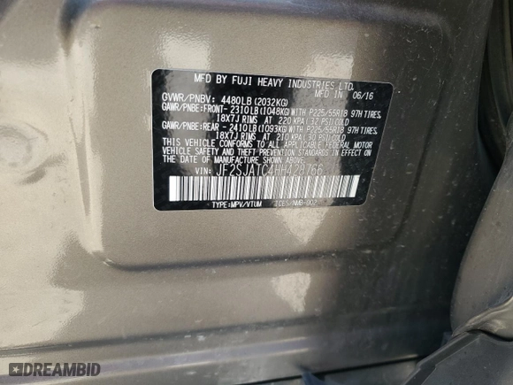 2017 Subaru Forester Touring with VIN JF2SJATC4HH428766, listed as a Copart auction lot 50824015 with 76,756 mi miles and Salvage Title. Bid and sale history available at carsss.com. Image 13.