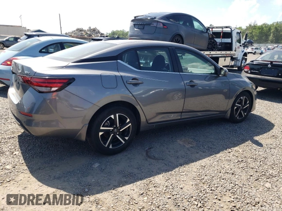 2024 Nissan Sentra SV with VIN 3N1AB8CV9RY309377, listed as a Copart auction lot 62084215 with 8,045 mi miles and Salvage title. Bid and sale history available at DreamBid. Image 3.