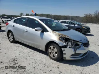 2016 Kia Forte LX with VIN KNAFK4A61G5495138, listed as a Copart auction lot 50738065 with 105,648 mi miles and Salvage Title. Bid and sale history available at carsss.com. Image 4.