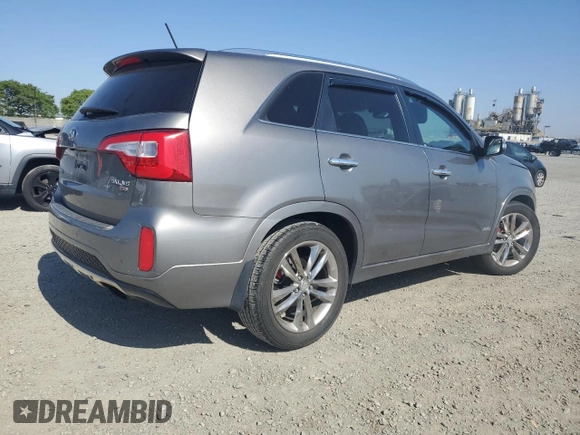 2014 Kia Sorento SX with VIN 5XYKWDA74EG448821, listed as a Copart auction lot 58160825 with 90,224 mi miles and Clean title. Bid and sale history available at DreamBid. Image 3.