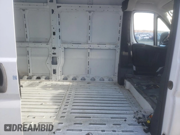 2023 Ram ProMaster Cargo with VIN 3C6MRVJGXPE501020, listed as a Copart auction lot 82050114 with 22,623 mi miles and Salvage Title. Bid and sale history available at DreamBid. Image 11.