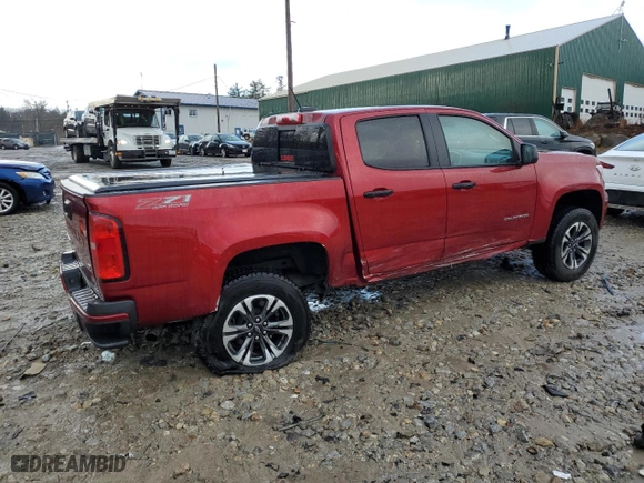 2021 Chevrolet Colorado 4WD Z71 with VIN 1GCGTDENXM1258477, listed as a Copart auction lot 82016974 with 40,231 mi miles and Salvage Title. Bid and sale history available at carsss.com. Image 3.