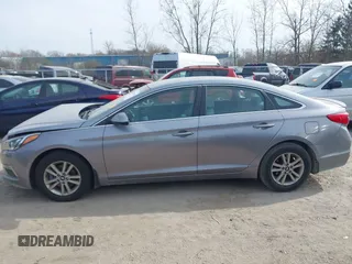 2015 Hyundai Sonata 2.4L SE with VIN 5NPE24AF8FH214899, listed as a IAAI auction lot 42056089 with 76,621 mi miles. Bid and sale history available at carsss.com. Image 14.