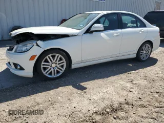 2009 Mercedes-Benz C-Class 3.0L Sport with VIN WDDGF54X29R041598, listed as a Copart auction lot 46735295 with 88,838 mi miles and Salvage Title. Bid and sale history available at carsss.com. Image 1.