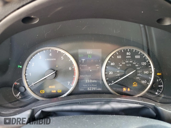 2017 Lexus NX 200t with VIN JTJYARBZXH2054810, listed as a Copart auction lot 54568605 with 62,391 mi miles and Salvage title. Bid and sale history available at DreamBid. Image 9.