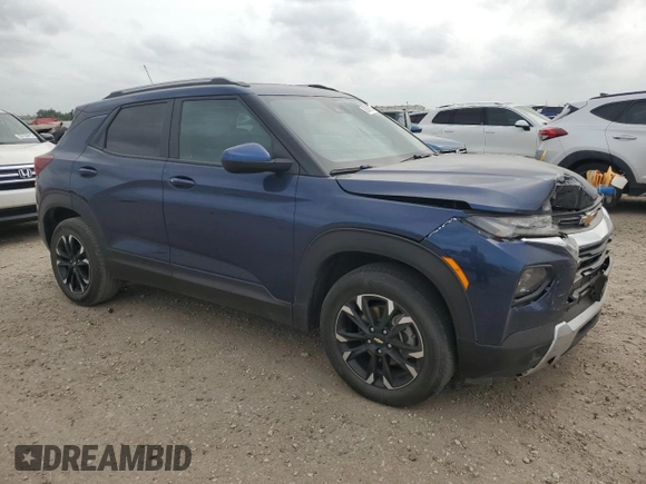 2023 Chevrolet TrailBlazer LT with VIN KL79MRSL8PB048946, listed as a Copart auction lot 53898975 with 28,625 mi miles and Salvage Title. Bid and sale history available at DreamBid. Image 4.