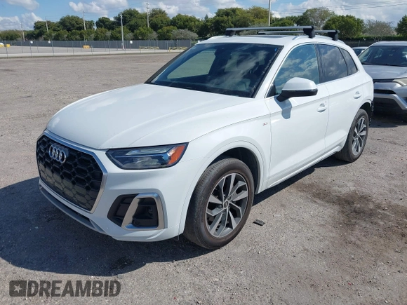 2023 Audi Q5 S line Premium with VIN WA1GAAFY9P2056512, listed as a IAAI auction lot 41686353 with 13,959 mi miles. Bid and sale history available at carsss.com. Image 17.