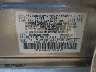 2023 Nissan Sentra SR with VIN 3N1AB8DV8PY271569, listed as a Copart auction lot 52112895 with 30,470 mi miles and Salvage Title. Bid and sale history available at DreamBid. Image 15.