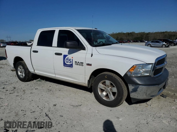 2018 Ram 1500 Tradesman with VIN 3C6RR6KT4JG157803, listed as a Copart auction lot 50487215 with 75,192 mi miles and Salvage title. Bid and sale history available at DreamBid. Image 4.