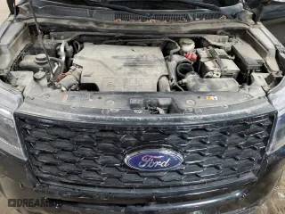 2018 Ford Explorer Sport with VIN 1FM5K8GT0JGB13837, listed as a Copart auction lot 43166625 with 0 mi miles and Salvage Title. Bid and sale history available at carsss.com. Image 13.