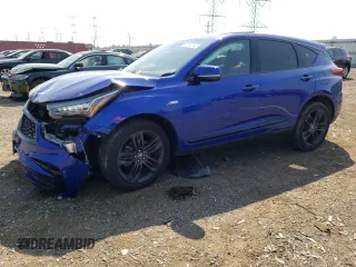 2020 Acura RDX w/A-Spec Pkg with VIN 5J8TC2H6XLL017658, listed as a Copart auction lot 65168643 with 33,499 mi miles. Bid and sale history available at carsss.com. Image 1.
