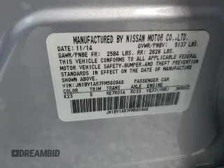 2015 Infiniti Q70 with VIN JN1BY1AR7FM560946, listed as a Copart auction lot 56323775 with 48,155 mi miles and Salvage title. Bid and sale history available at DreamBid. Image 12.