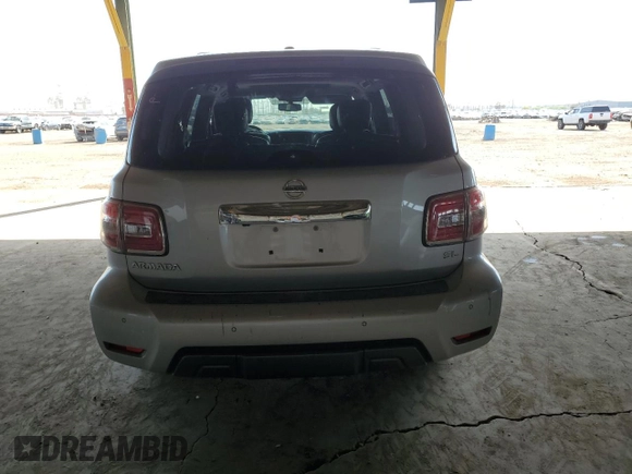 2020 Nissan Armada SL with VIN JN8AY2ND7L9108785, listed as a Copart auction lot 51190205 with 0 mi miles and Clean Title. Bid and sale history available at carsss.com. Image 6.