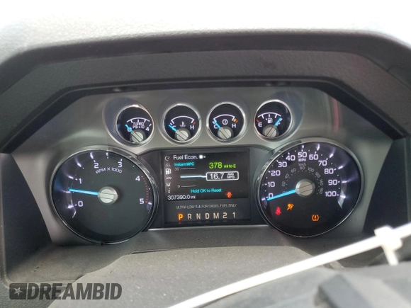 2014 Ford F-250 XL with VIN 1FT7W2BT8EEB51260, listed as a Copart auction lot 57473635 with 307,390 mi miles and Salvage title. Bid and sale history available at DreamBid. Image 9.