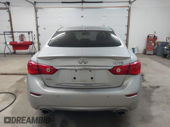 2014 Infiniti Q50 Sport with VIN JN1BV7AR0EM695972, listed as a IAAI auction lot 41732229 with 134,654 mi miles and . Bid and sale history available at DreamBid. Image 17.