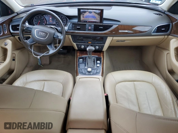 2013 Audi A6 Premium Plus with VIN WAUGFAFC8DN077189, listed as a Copart auction lot 64370265 with 123,556 mi miles and Salvage title. Bid and sale history available at DreamBid. Image 8.