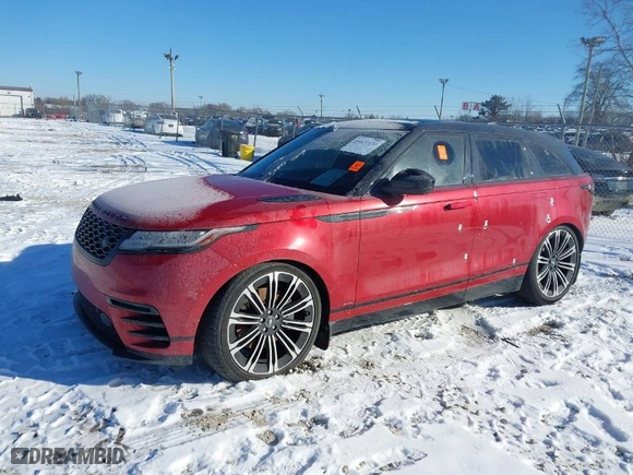 2021 Land Rover Range Rover Velar R-Dynamic S with VIN SALYT2EU3MA312694, listed as a IAAI auction lot 41621133 with 38,104 mi miles. Bid and sale history available at carsss.com. Image 2.
