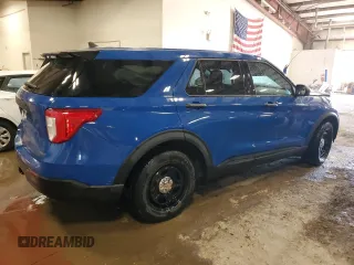 2022 Ford Police Interceptor Utility z VIN 1FM5K8AWXNNA07173, wystawiony jako Copart lot #49063355 z przebiegiem 22 888 mil mil oraz Nie do naprawy. Historia ofert i sprzedaży dostępna na DreamBid. Obrazek 3.