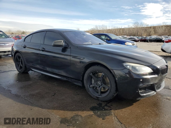 2015 BMW 6 Series 650i xDrive with VIN WBA6B4C55FD761494, listed as a Copart auction lot 81141684 with 82,371 mi miles and Clean Title. Bid and sale history available at DreamBid. Image 4.