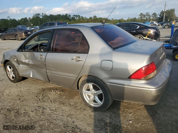 2002 Mitsubishi Lancer ES with VIN JA3AJ26E42U029589, listed as a Copart auction lot 80250264 with 215,276 mi miles and Salvage Title. Bid and sale history available at carsss.com. Image 2.