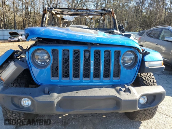 2022 Jeep Wrangler Unlimited Rubicon with VIN 1C4JJXR61NW274975, listed as a Copart auction lot 53778635 with Not provided miles and Non repairable. Bid and sale history available at DreamBid. Image 5.