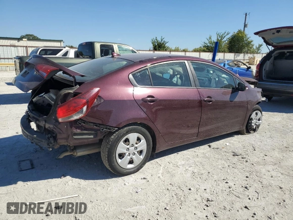 2017 Kia Forte LX with VIN 3KPFK4A78HE061980, listed as a Copart auction lot 73826684 with 154,686 mi miles and Salvage Title. Bid and sale history available at carsss.com. Image 3.