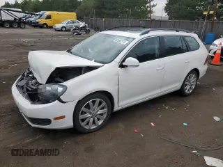 2012 Volkswagen Jetta SportWagen SE with VIN 3VWPP7AJ1CM616606, listed as a Copart auction lot 63988374 with 0 mi miles and Salvage Title. Bid and sale history available at carsss.com. Image 1.