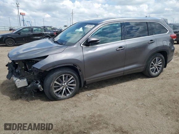 2017 Toyota Highlander XLE with VIN 5TDJZRFH8HS425504, listed as a Copart auction lot 59819625 with 149,287 mi miles and Salvage title. Bid and sale history available at DreamBid. Image 1.