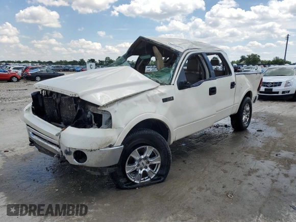 2008 Ford F-150 XLT with VIN 1FTPW14V28FA77633, listed as a Copart auction lot 56038375 with Not provided miles and Non repairable. Bid and sale history available at DreamBid. Image 1.