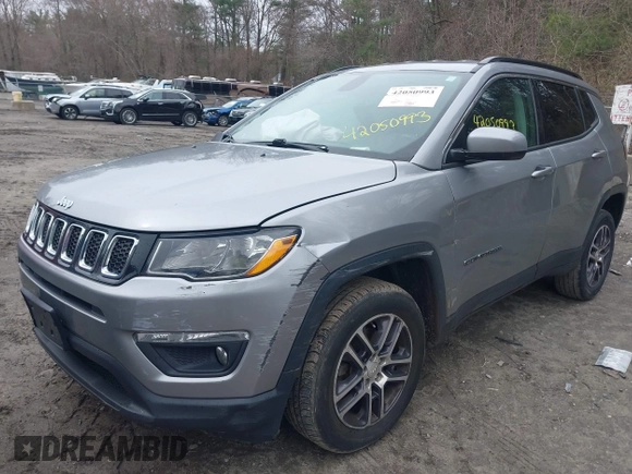 2018 Jeep Compass Altitude with VIN 3C4NJDBB1JT435428, listed as a IAAI auction lot 42050993 with 114,328 mi miles and . Bid and sale history available at DreamBid. Image 17.