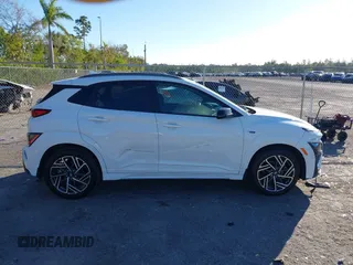 2023 Hyundai Kona N Line with VIN KM8K33A32PU049810, listed as a IAAI auction lot 40997336 with 13,130 mi miles. Bid and sale history available at carsss.com. Image 13.