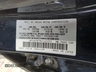 2019 Mazda CX-3 Sport with VIN JM1DKFB79K1421253, listed as a Copart auction lot 47992005 with 67,427 mi miles and Salvage Title. Bid and sale history available at DreamBid. Image 13.