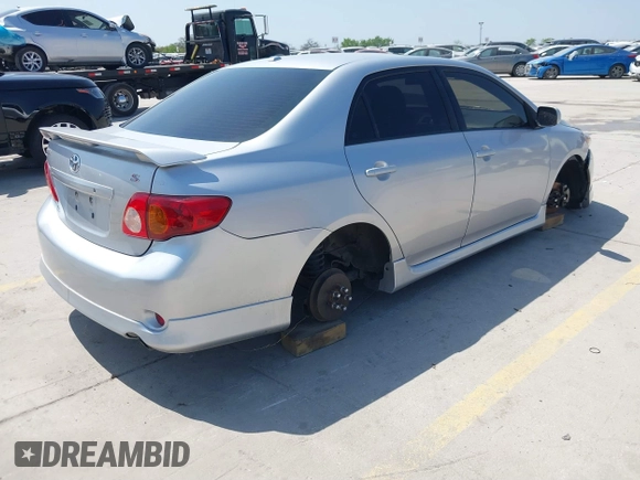 2009 Toyota Corolla with VIN 1NXBU40E39Z102927, listed as a IAAI auction lot 41864609 with 82,840 mi miles. Bid and sale history available at carsss.com. Image 4.