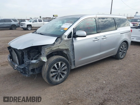 2017 Kia Sedona EX with VIN KNDMC5C17H6312805, listed as a IAAI auction lot 41363238 with 68,722 mi miles. Bid and sale history available at carsss.com. Image 19.
