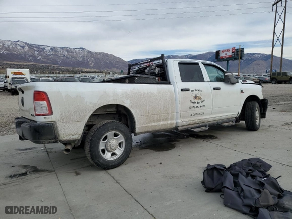 2023 Ram 3500 Tradesman with VIN 3C63R3GL2PG533680, listed as a Copart auction lot 81706174 with 0 mi miles and Salvage Title. Bid and sale history available at carsss.com. Image 3.