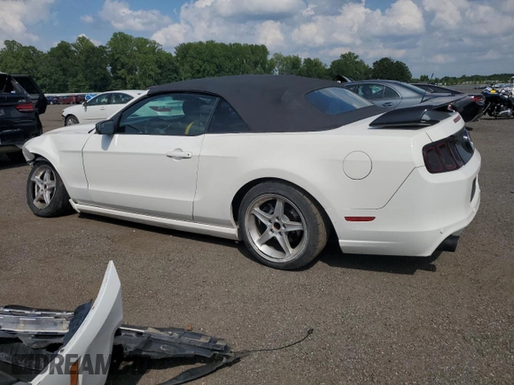 2013 Ford Mustang V6 with VIN 1ZVBP8EM2D5248092, listed as a Copart auction lot 62529765 with 107,771 mi miles and Salvage title. Bid and sale history available at DreamBid. Image 2.