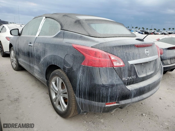 2011 Nissan Murano CrossCabriolet with VIN JN8AZ1FYXBW003277, listed as a Copart auction lot 75978614 with 0 mi miles and Salvage Title. Bid and sale history available at carsss.com. Image 2.