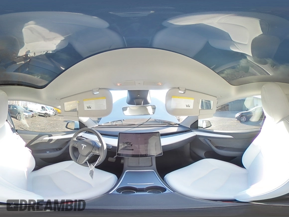 2023 Tesla Model Y Long Range with VIN 7SAYGAEE1PF967353, listed as a Copart auction lot 88700135 with 16,249 mi miles and Salvage Title. Bid and sale history available at DreamBid. Image 13.